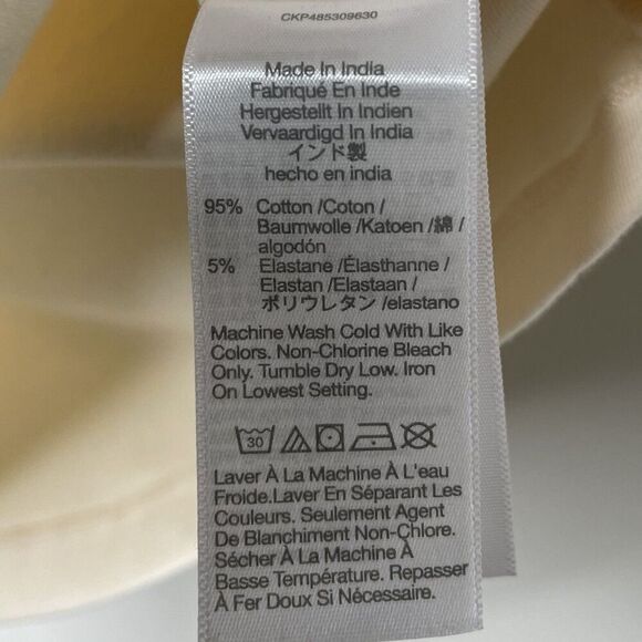 MADEWELL Baby Tee Women XXS Antique Cream NEW Raglan Sleeve Shrunken Fit NP844 - Picture 13 of 14